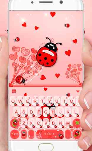 Sweet Ladybird Tema de teclado 2