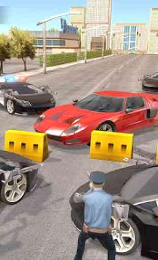 US Police Car Gangster Chase Driving Simulator 2