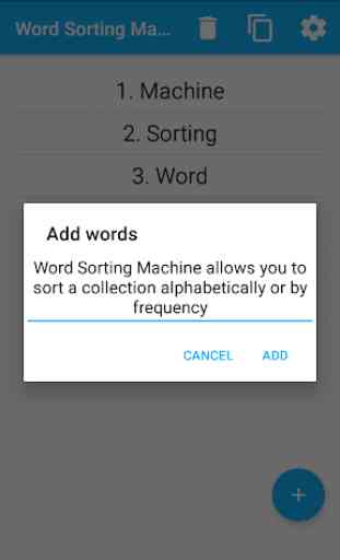 Word Sorting Machine 2