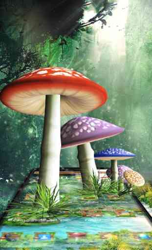 3D Mushroom Nature Theme 2