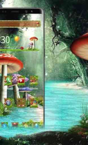 3D Mushroom Nature Theme 4