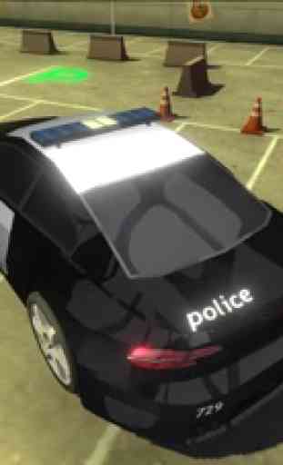 3D Police Car-Parking Sim 2