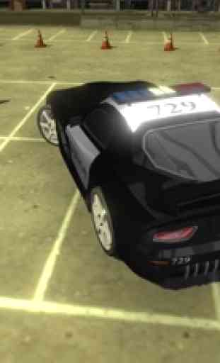 3D Police Car-Parking Sim 3