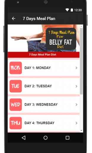 7 Days Meal Plan For Belly Fat Diet 2