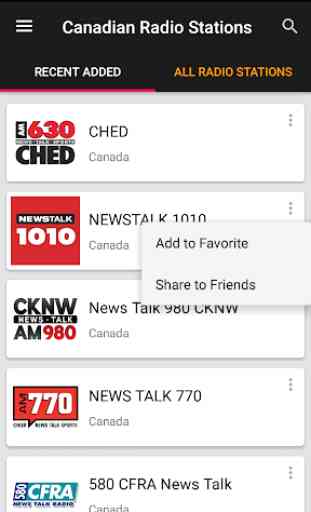 Canada Radio Stations FM/AM 2
