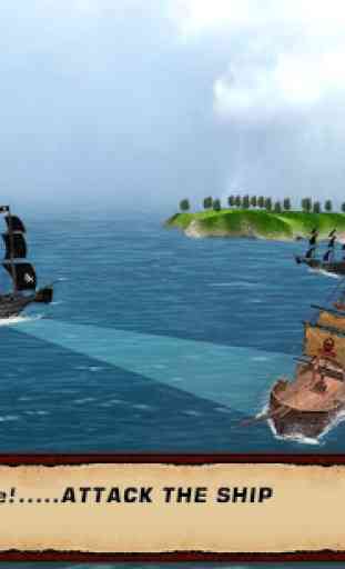 caribe pirata barco batalla 3D: guerra naval 2