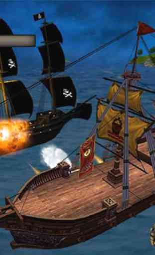 caribe pirata barco batalla 3D: guerra naval 4