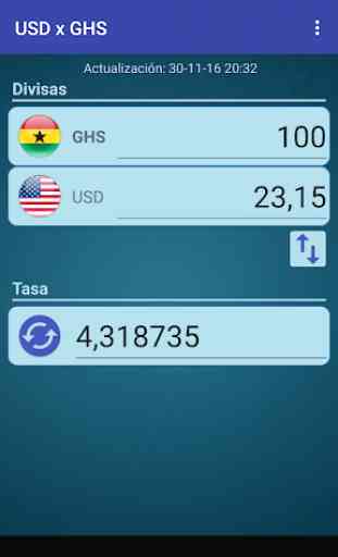 Dólar USA x Cedi ghanés 2