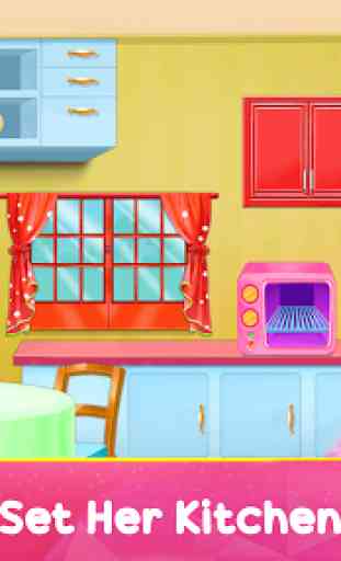 Doll House Design: Girl Home Game, Color by Number 3