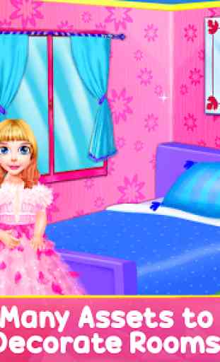 Doll House Design: Girl Home Game, Color by Number 4