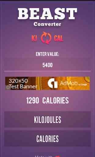 kJ To Calories 3