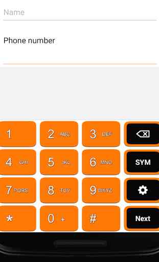 Orange Keyboard 3
