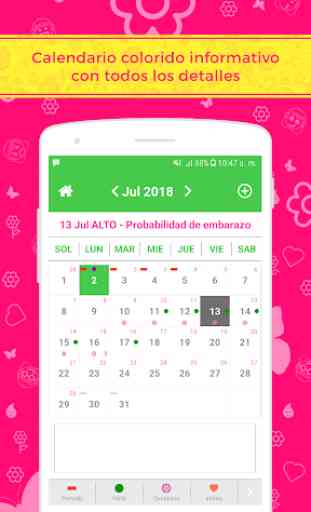 Period Tracker Ovulación y embarazo Calendario 3