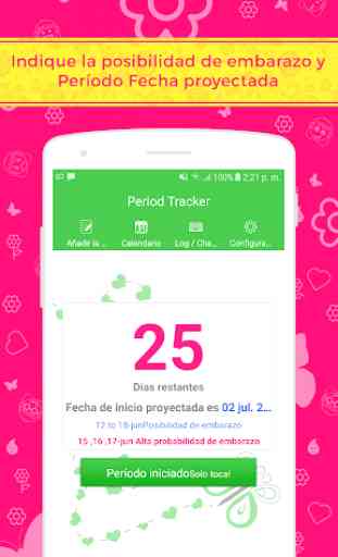 Period Tracker Ovulación y embarazo Calendario 4