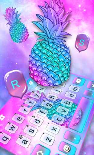 Pineapple Galaxy Tema de teclado 2