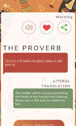 Proverbs of the Yorubas 1