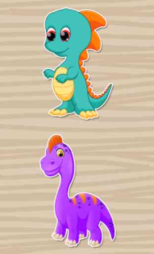 rompecabezas de dinosaurios para niños - GRATIS 1