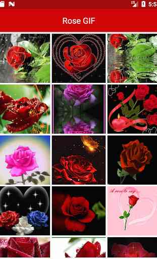 Rose GIF : Rose Stickers for Whatsapp & Flower GIF 2