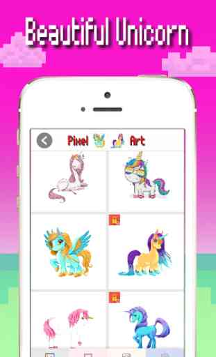 Unicorn color by number: Pixel art coloring 2019 2