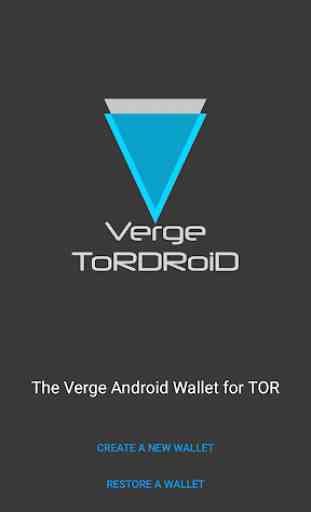 Verge Tor Wallet for Android 1
