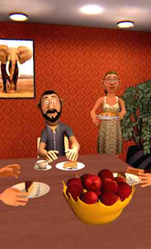 virtual super granny familia feliz: abuela 3D 1