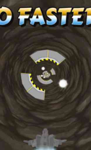 3D Space-Craft Tunnel Force - A War-Craft Galaxy Hovercraft Tunnel Twist 3