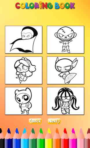 Los Héroes del libro de colorante: Aprende a colorear y dibujar superhéroes, juegos gratis para los niños 3