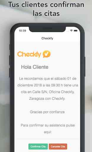 Checkfy - Recordatorios de cita whatsapp sms email 4