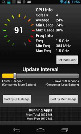 CPU Usage Widget Free 2