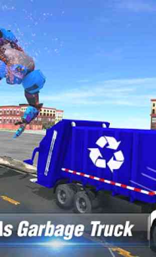 Garbage Truck Robot Transform City Trash Cleaner 4