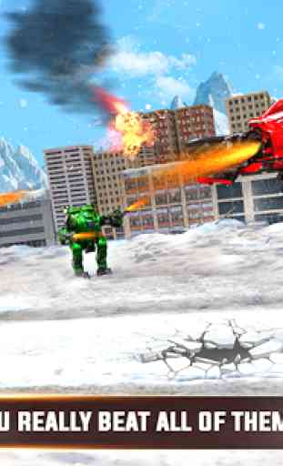grúa excavadora d nieve hacer juego disparos robot 3