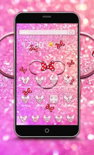 Pink Minnie cartoon theme 1