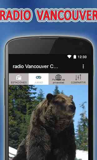 radio Vancouver Canada gratis fm am on line 2