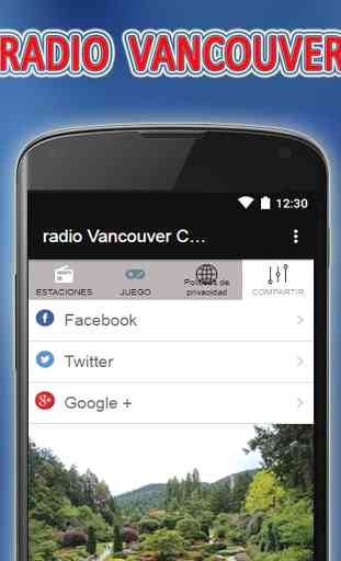 radio Vancouver Canada gratis fm am on line 3