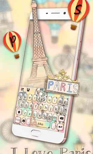Romantic Paris Holiday Tema de teclado 2