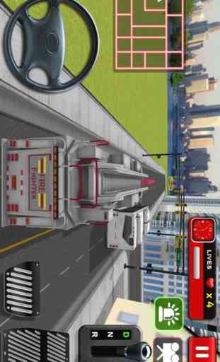 Simulador de 911 Rescate del coche de bomberos 3D 2