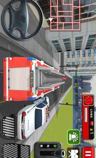 Simulador de 911 Rescate del coche de bomberos 3D 3
