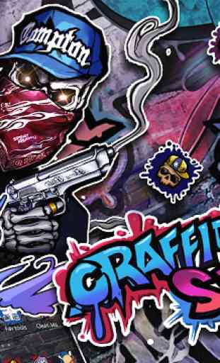 Tema de Cráneo de Graffiti 2
