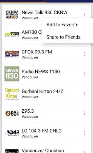 Vancouver Radio Stations - Canada 2