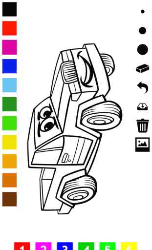 Activo! Libro Para Colorear de Los Coches Para Los Niños: Aprender a Pintar Vehículos 3