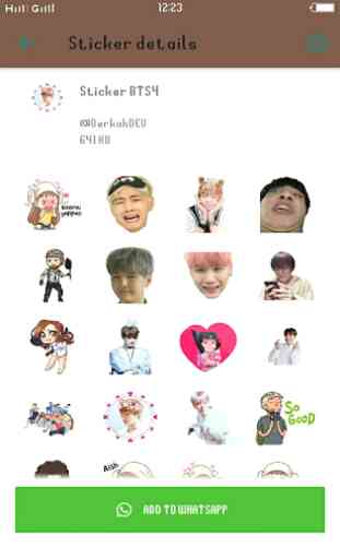 BTS K-pop WAStickerApps (Stickers for Whatsapp) 2