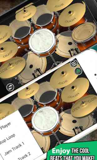 Conjunto de tambores con palos de tambor - pistas 3