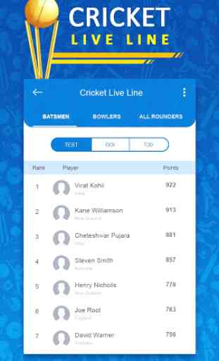 Cricket Live Line 4