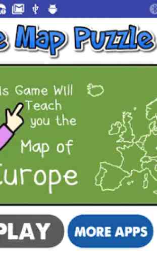 Europe Map Puzzle Drag & Drop 4