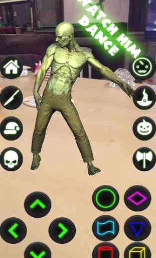 Green Alien Zombie Dance Challenge Ar - Augmented 3