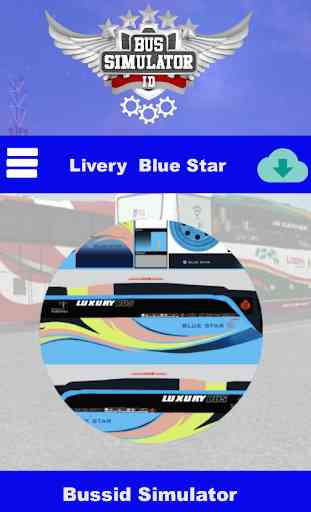 Livery Bussid Blue Star v 3.0 2
