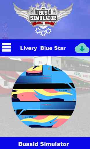 Livery Bussid Blue Star v 3.0 3