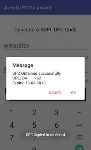 Port Code (UPC) Generator For Aircel 1