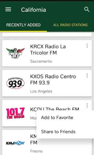 Radios de California 1
