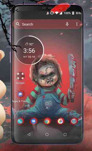 Scary Doll Halloween Theme - Wallpapers and Icons 2